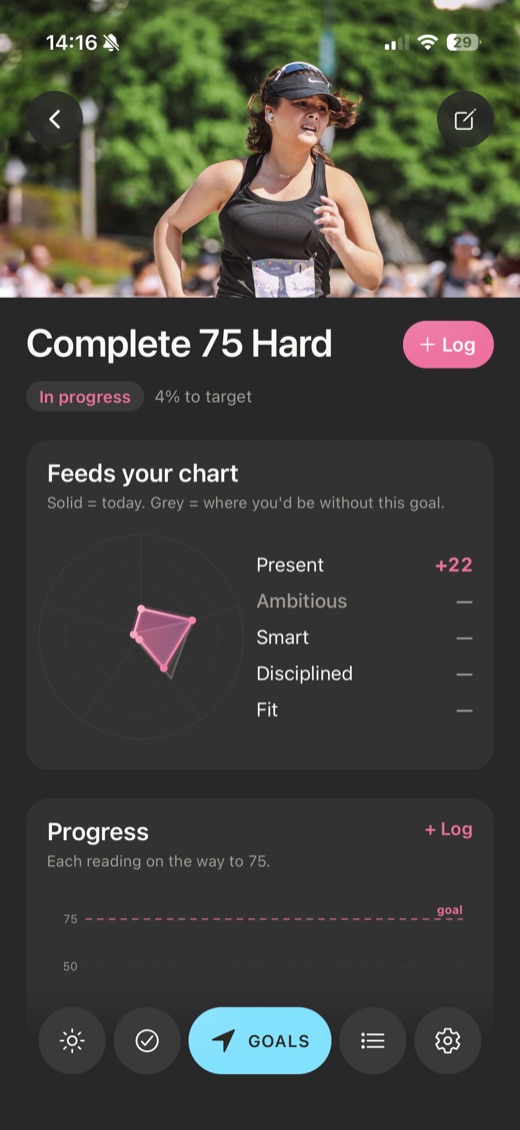 anpassen — a goal that feeds your compass, Complete 75 Hard